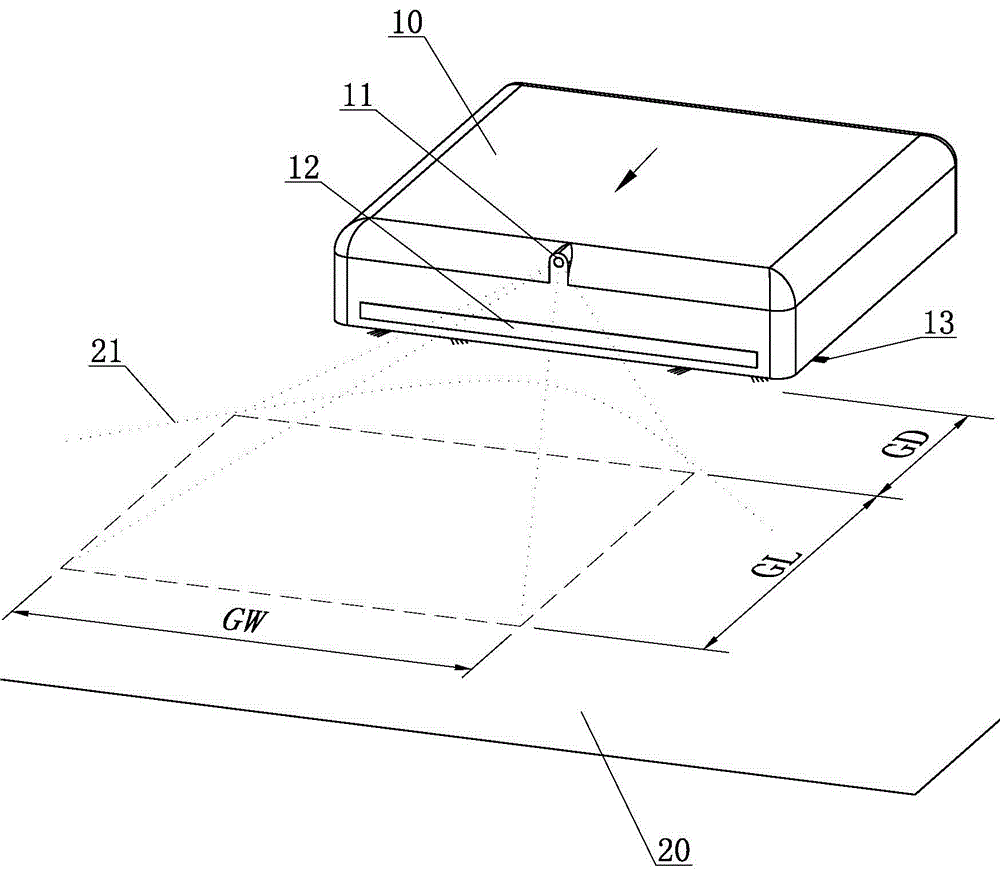 Floor mopping robot controlling dust suction power by virtue of image and control method