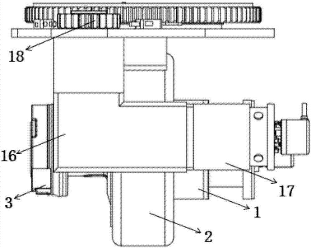 Compact agv drive steering integrated device