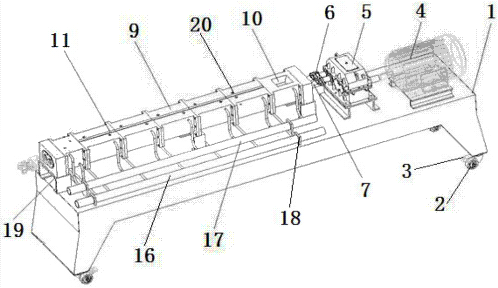 Emulsion mixture dual-screw water removal device