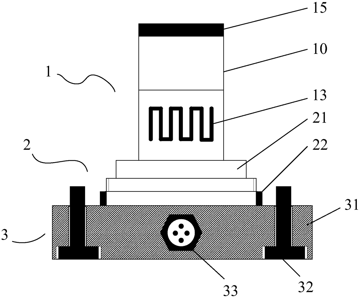 Intrinsically safe sensing device for multi-parameter detection of oil