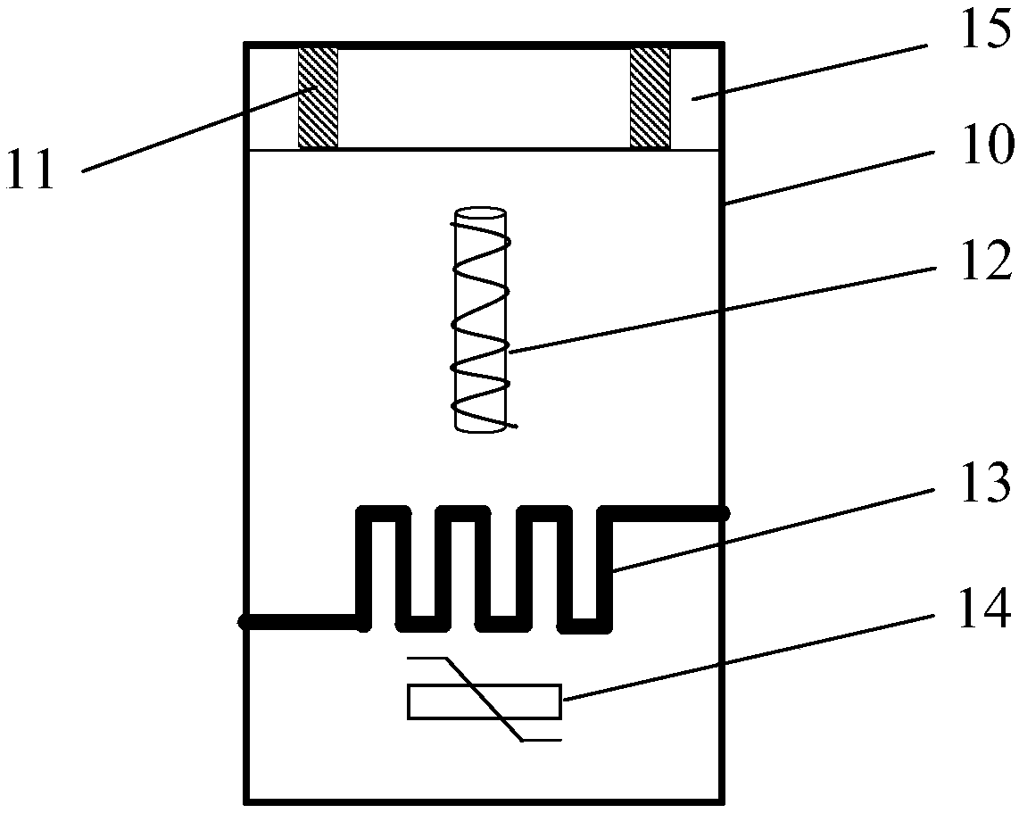 Intrinsically safe sensing device for multi-parameter detection of oil