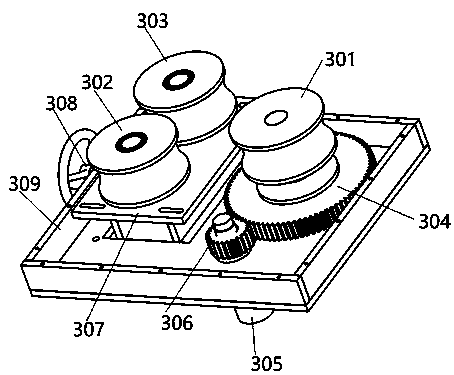 Pouring construction device for vault of secondary lining of tunnel and construction method