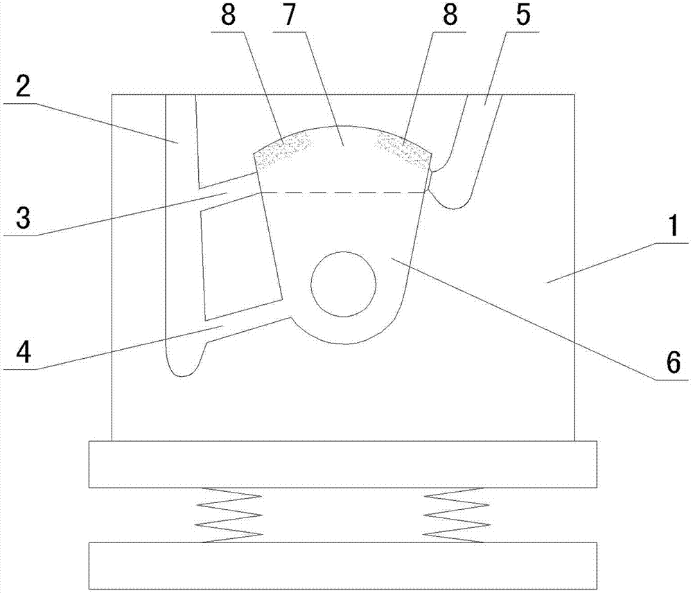 Manufacturing method for composite hammer head of hammer crusher