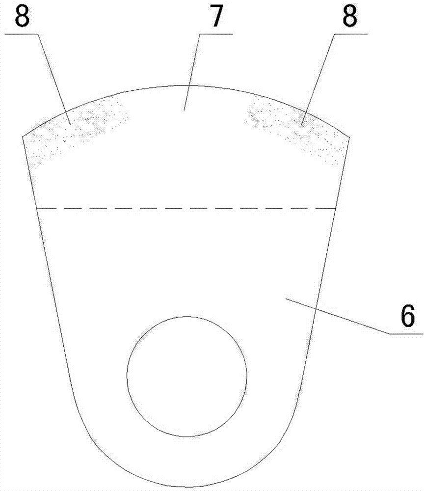 Manufacturing method for composite hammer head of hammer crusher