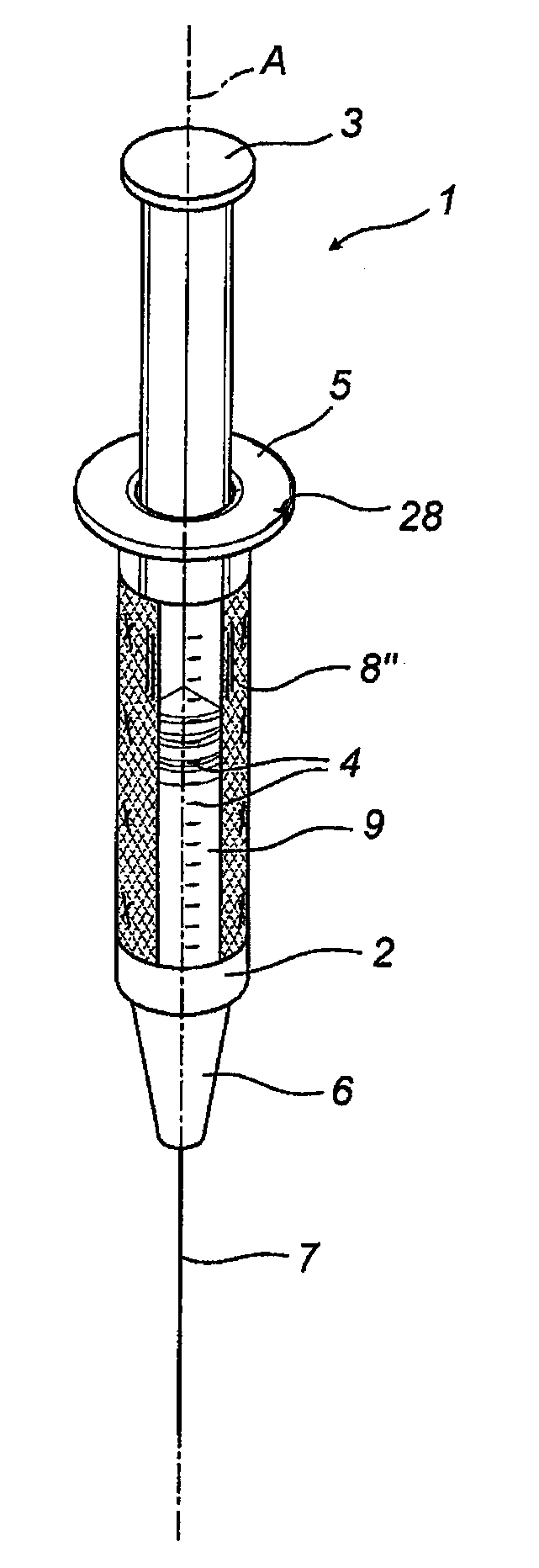 Disposable container and method for labeling it