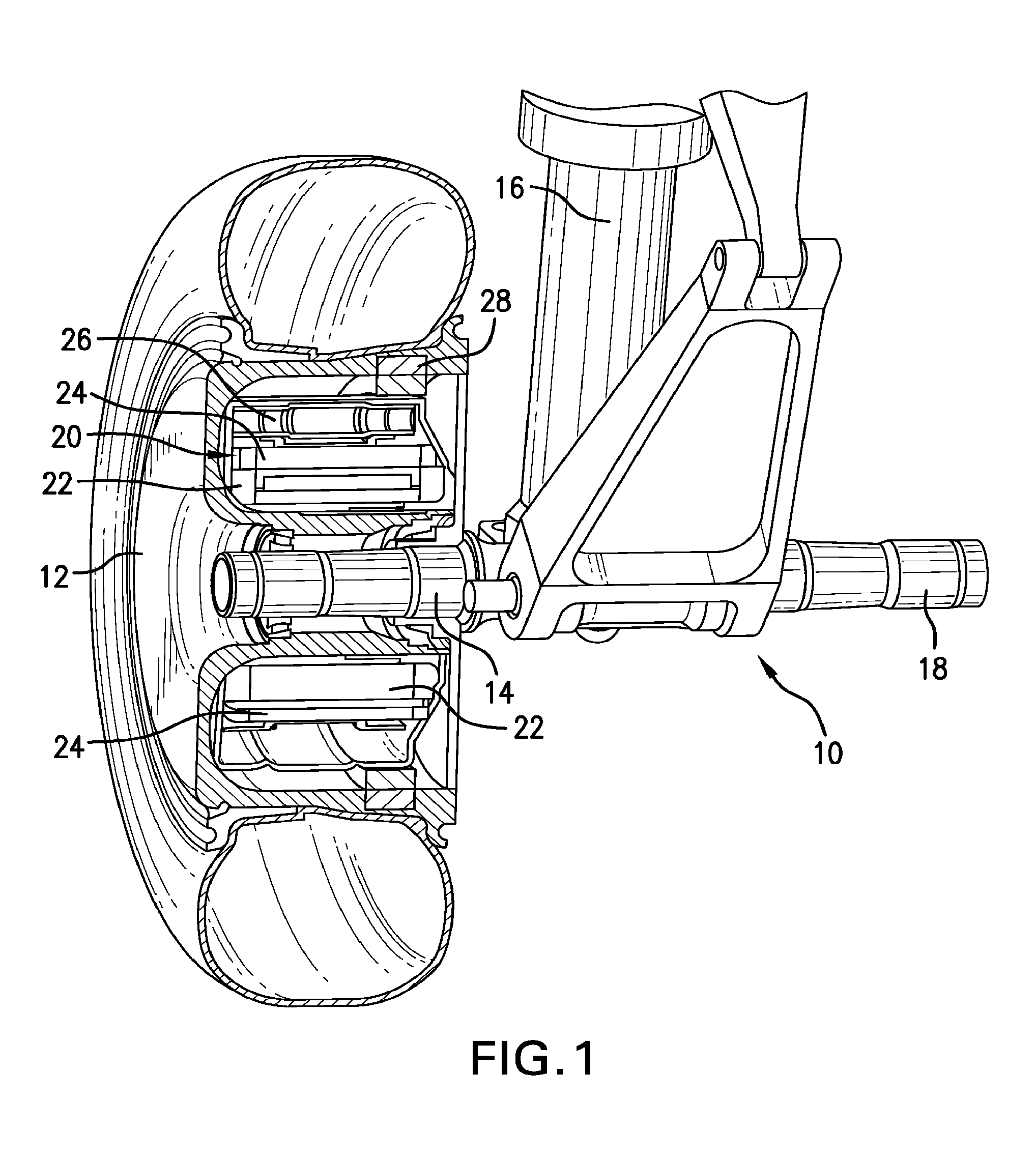 Electric power connector for aircraft drive wheel drive system