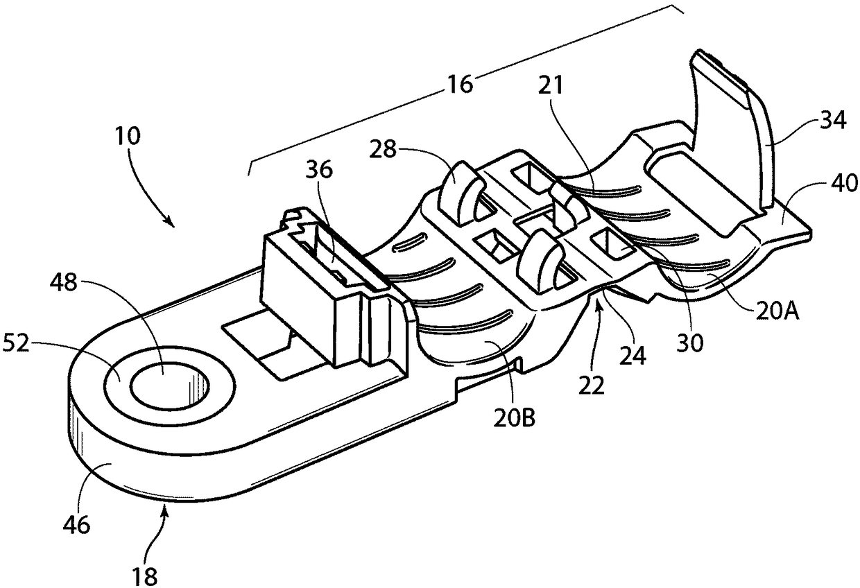 Adjustable p-clamp