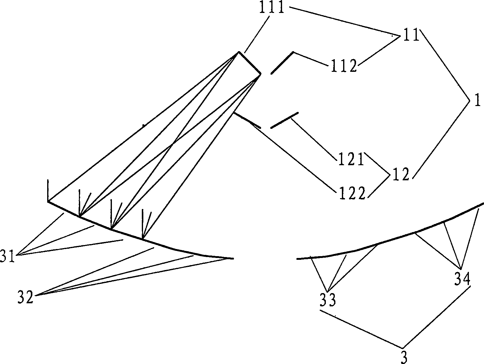 3D condenser of multilayer light-volt electric power generation