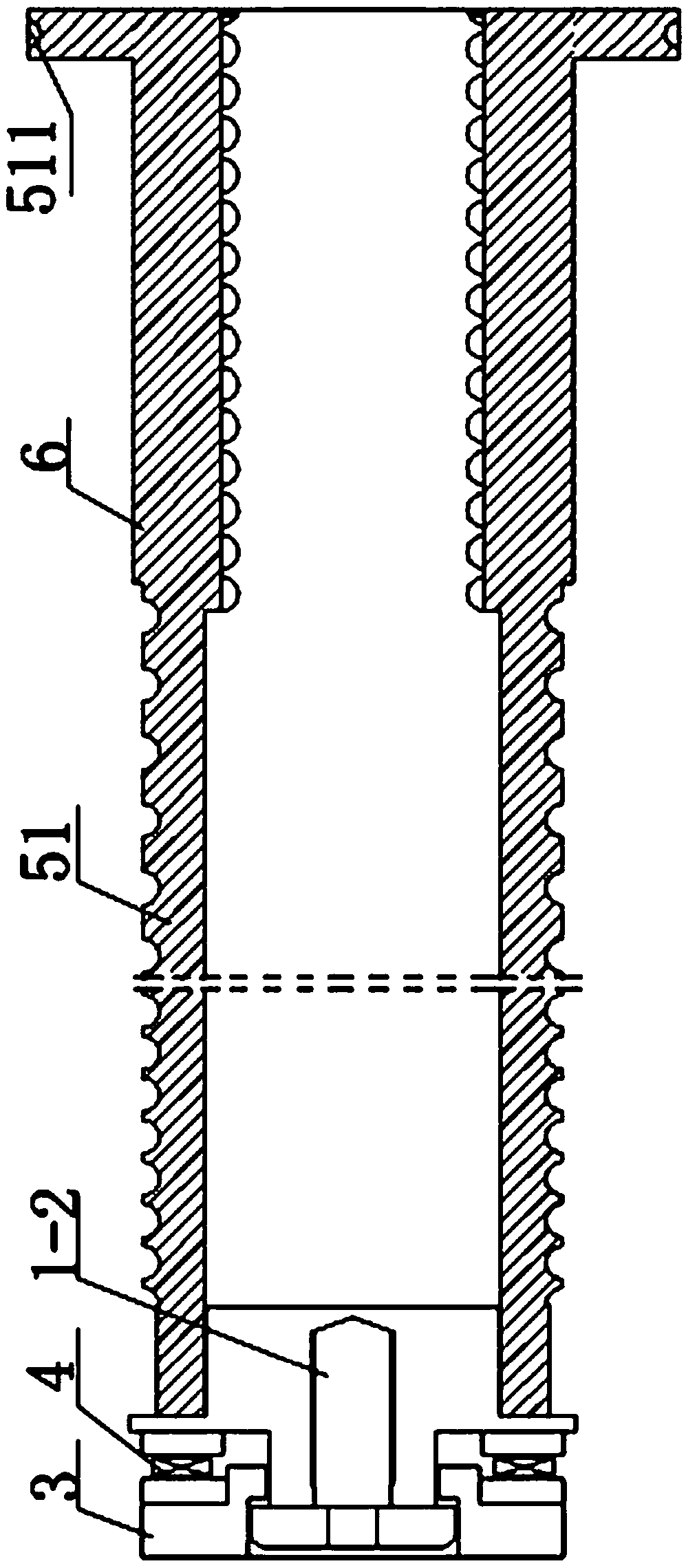 Bidirectional step-by-step telescopic electric cylinder and tyre crane