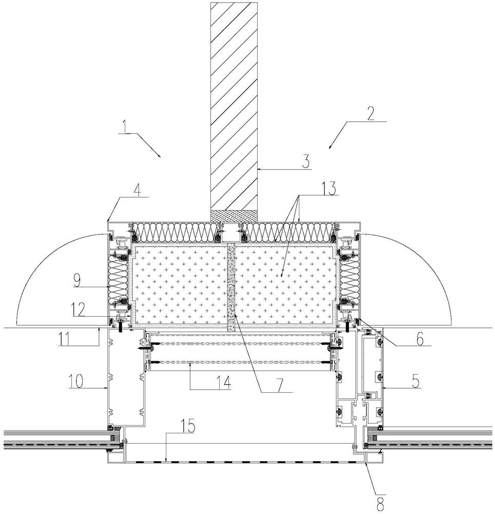 Side-opening hidden inward-opening window and installation method thereof