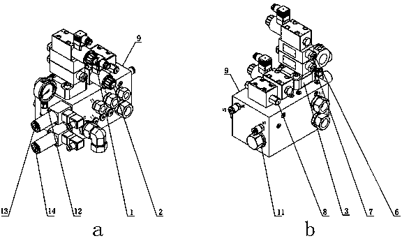 Control valve group of hydraulic clutch