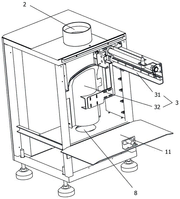 Sending device for pneumatic material conveying system