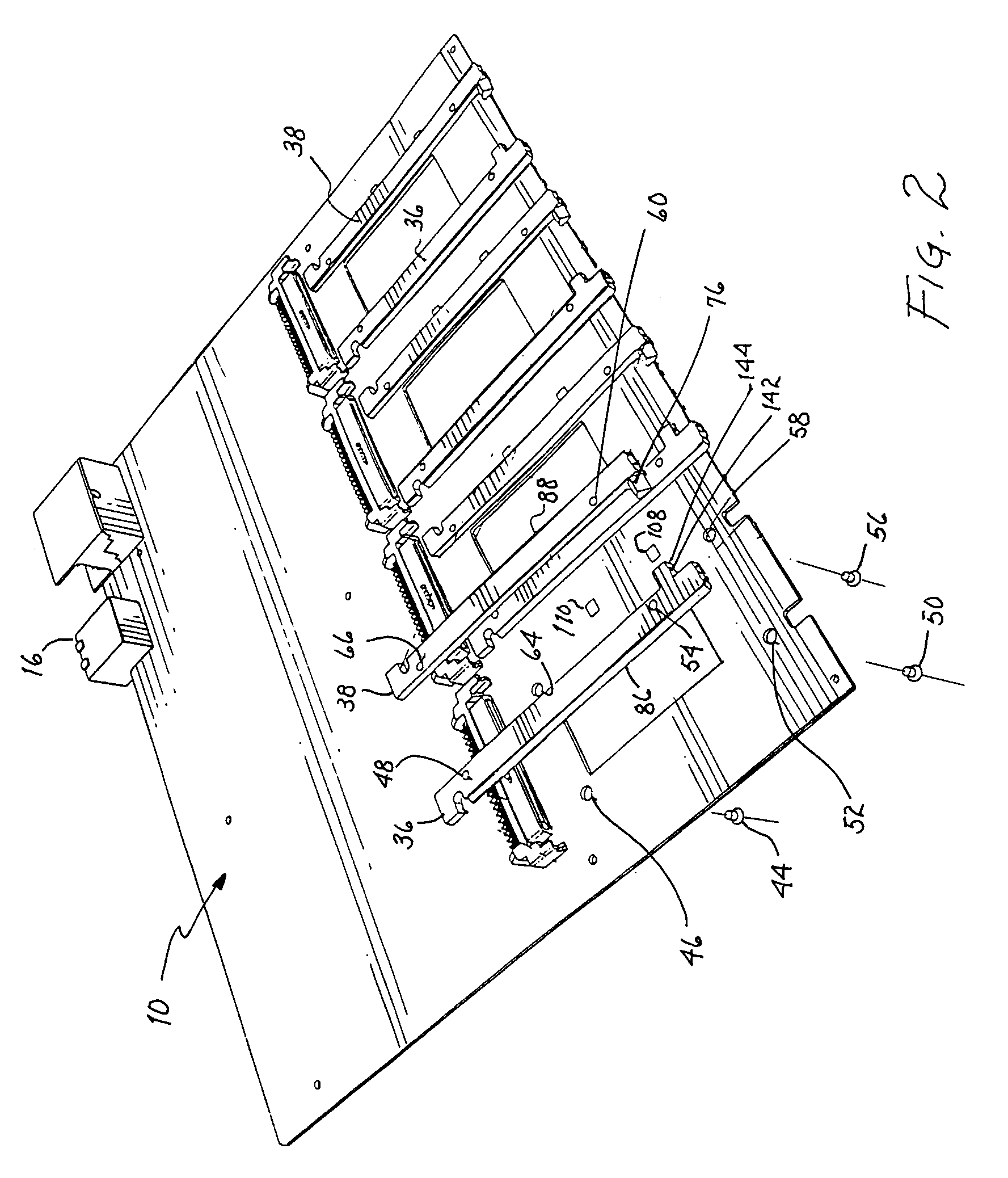 Apparatus for inserting, retaining and extracting a device from a compartment