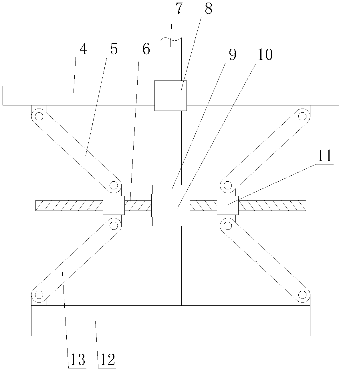 Secure communication iron tower with adjustable signal coverage