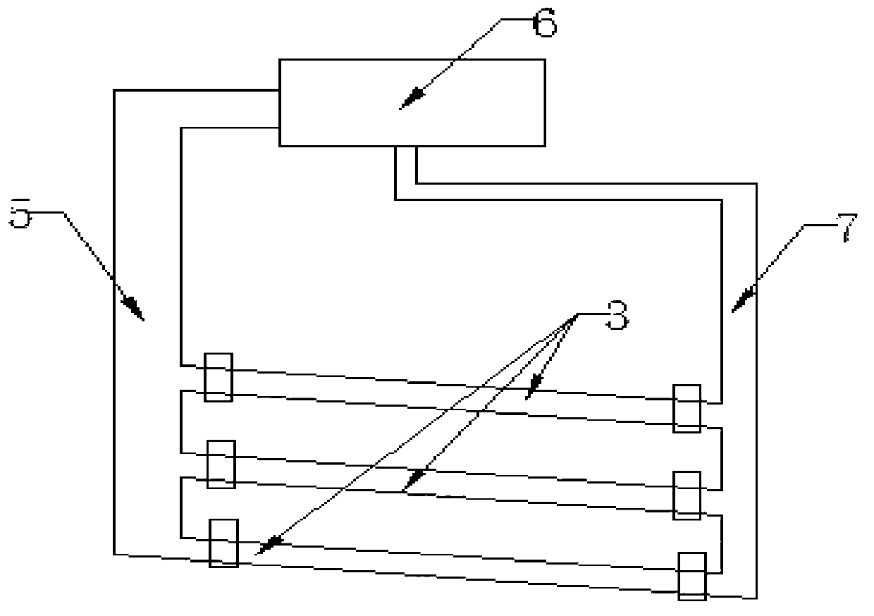 Enclosure pipeline-type stator evaporating and cooling device