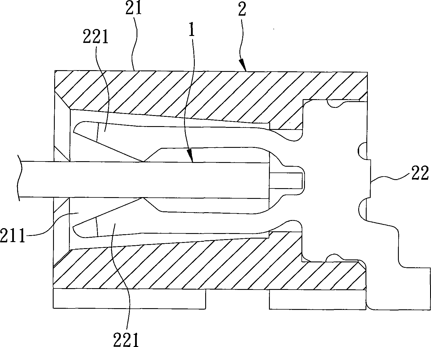 Thinned connector