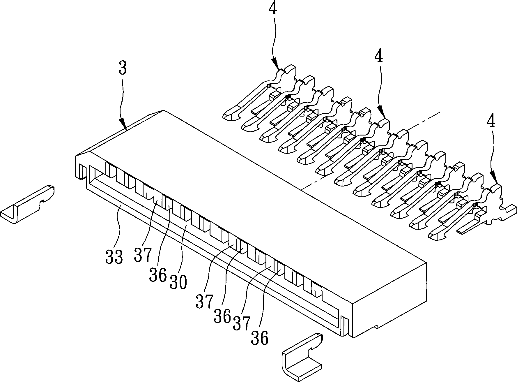 Thinned connector