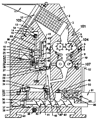 Anti-jamming wheel adjustable gear crusher