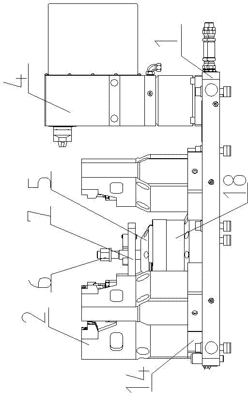 Work fixture for installation plane and tile lid combination face of main reducing gear housing of passenger car