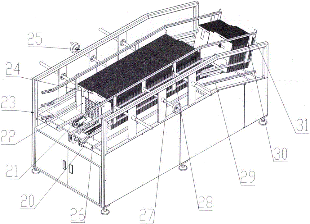 Machine equipment for online mounting of lifting ribbon