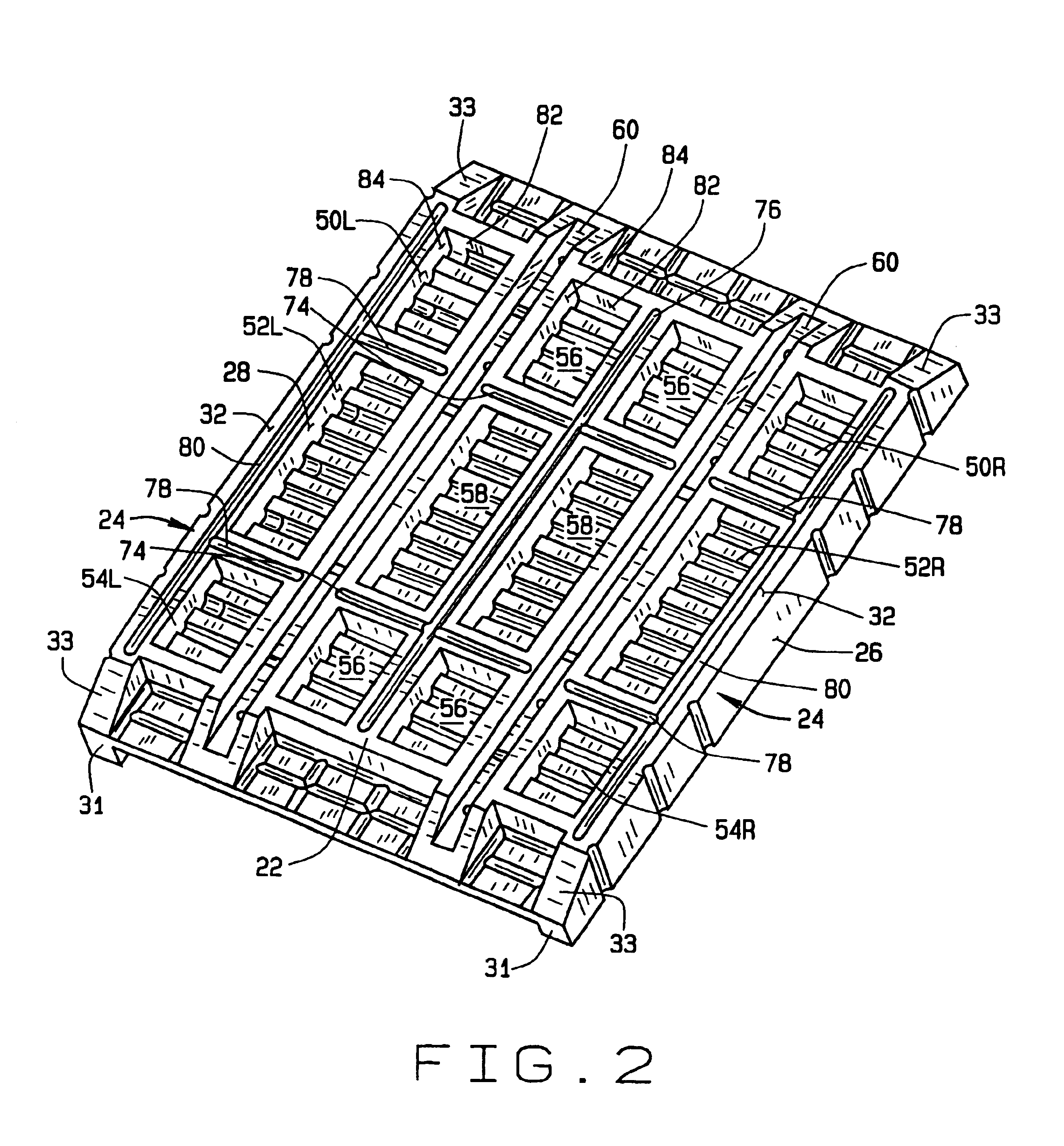 Molded plastic gangway