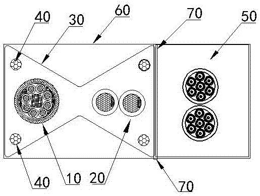 Digital video monitoring cable for high-speed elevator and its installation and binding method