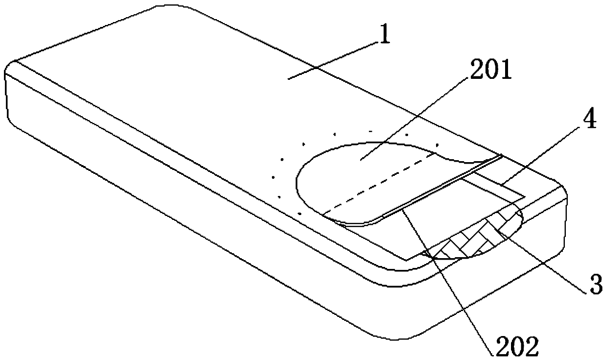 A mobile phone shell with an automatic human health index recognition function