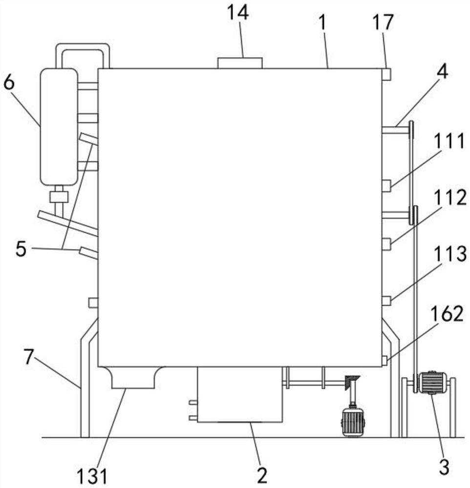 Biomass gasification furnace