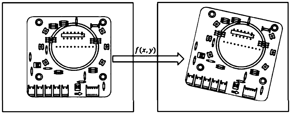 Electronic component positioning and detecting method based on SURF feature matching