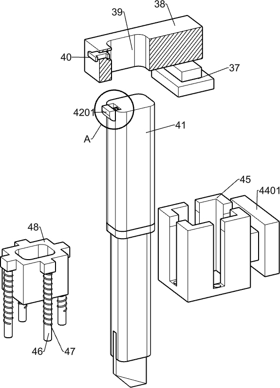 Rubber floor gluing and laying device