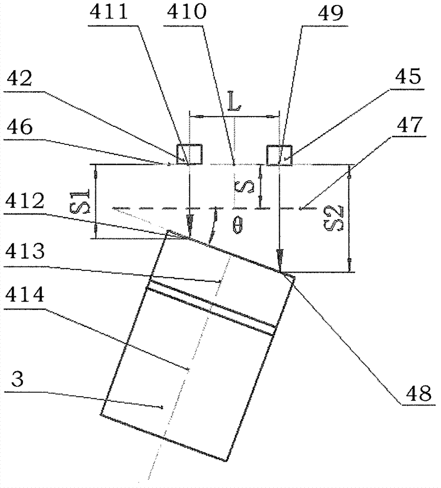 Device and method for positioning container in port