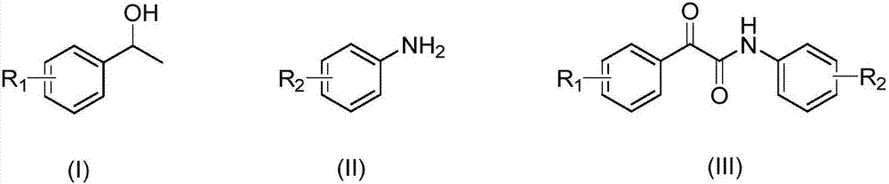 Method used for synthesizing alpha-ketoamides via micro flow field technology continuous flow