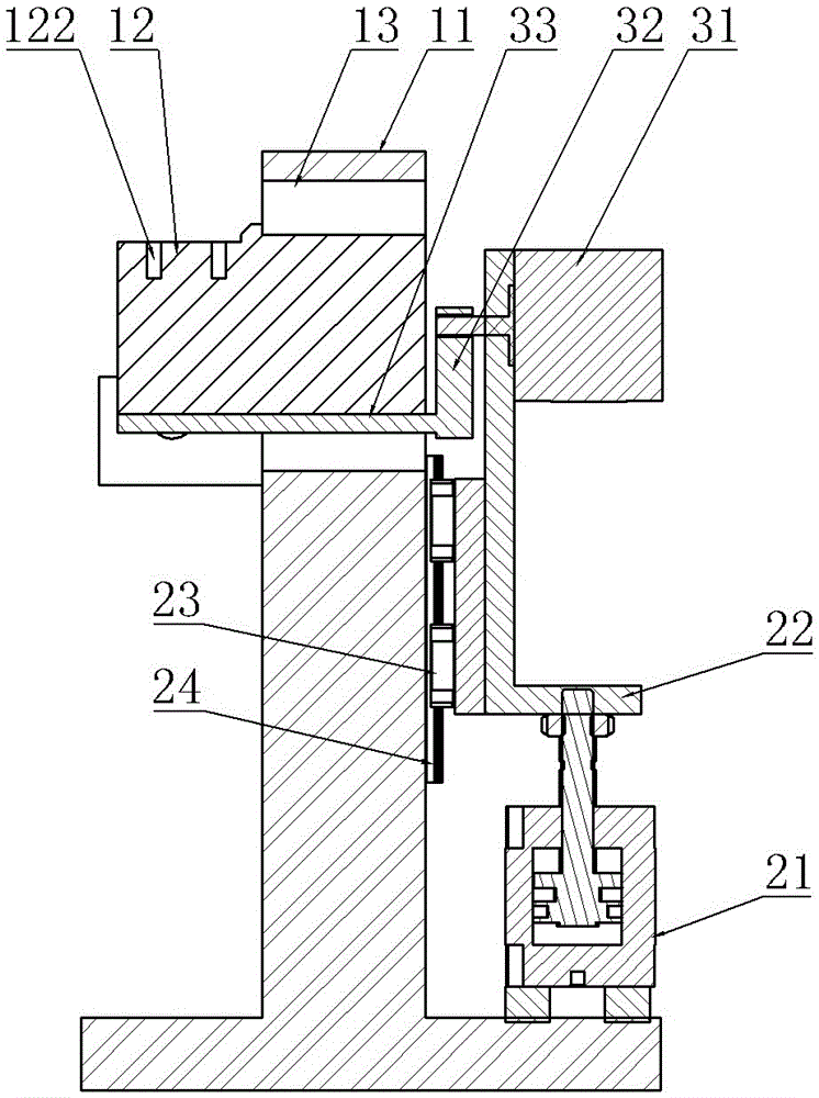 Coiling and positioning device of steel band