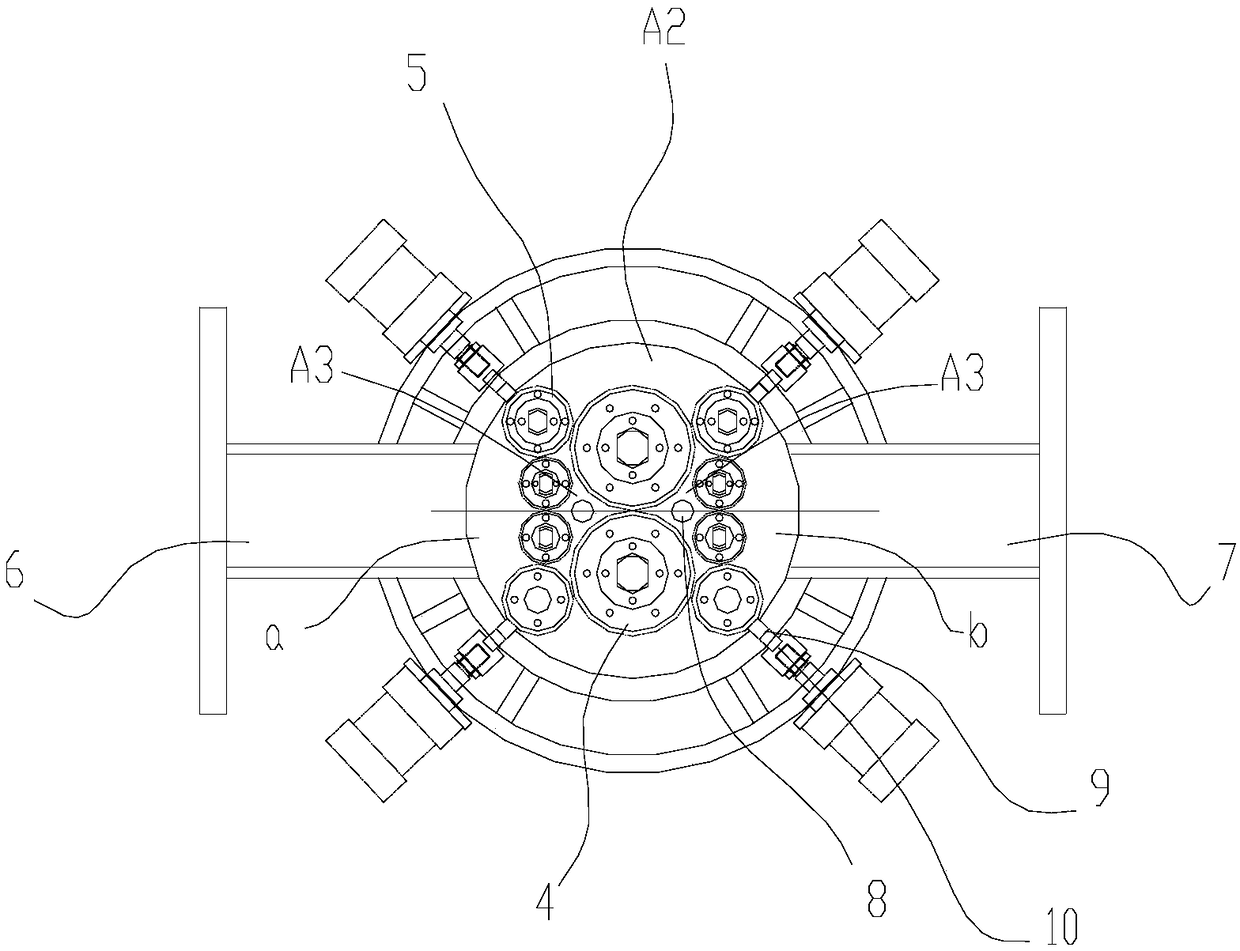 Self-locking type vacuumizing feeding and discharging device