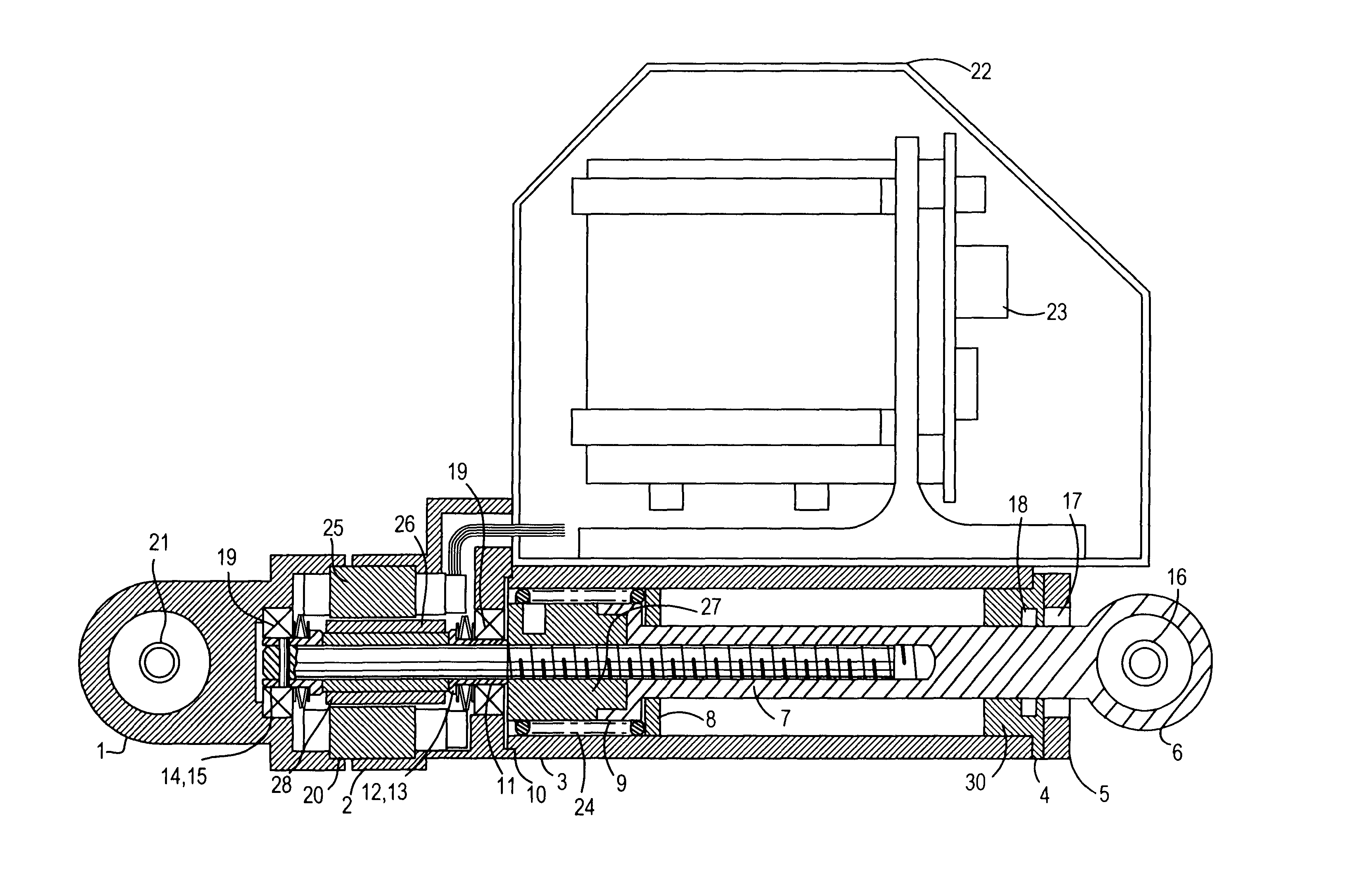 Flight lock actuator with dual energy sources