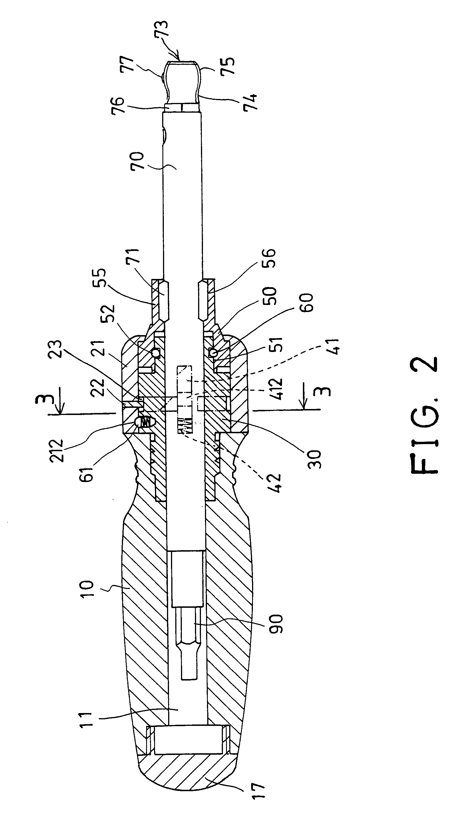 Ratchet tool having improved driving shank