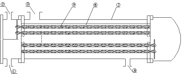 Efficient condenser with fixed-type flow-around torsion belts