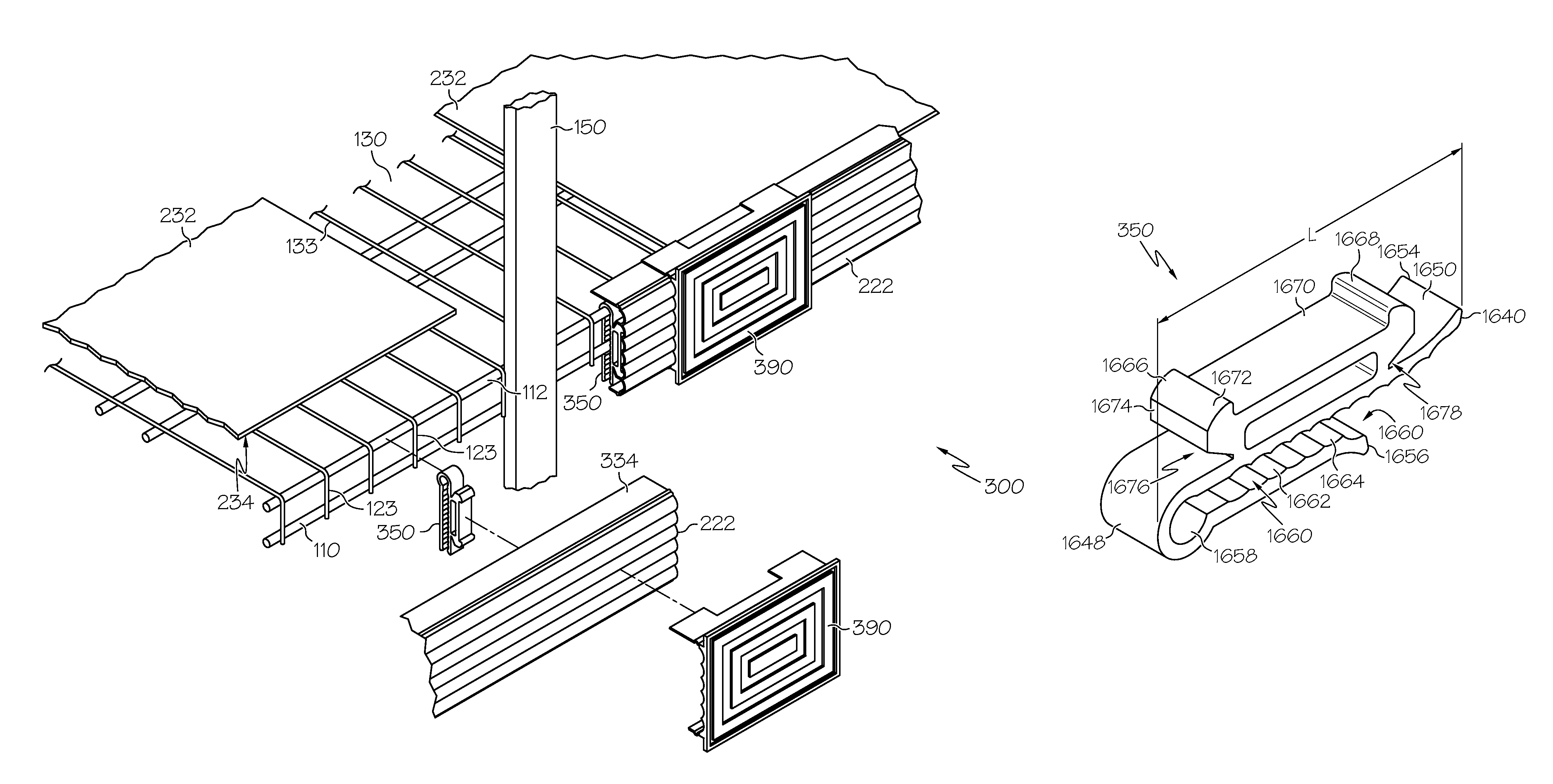 Ventilated shelf cover with spring clasp