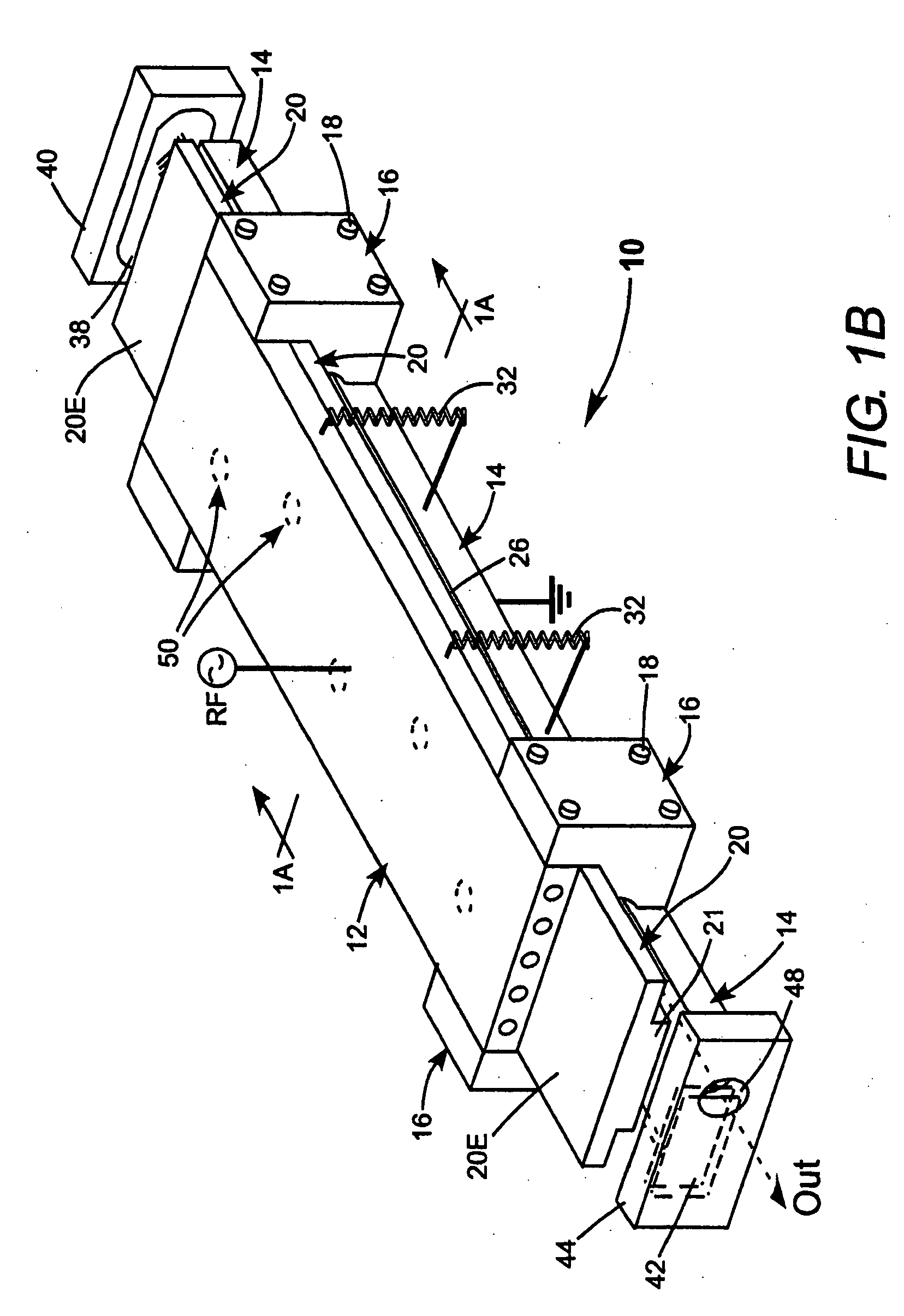 Dielectric coupled CO2 slab laser