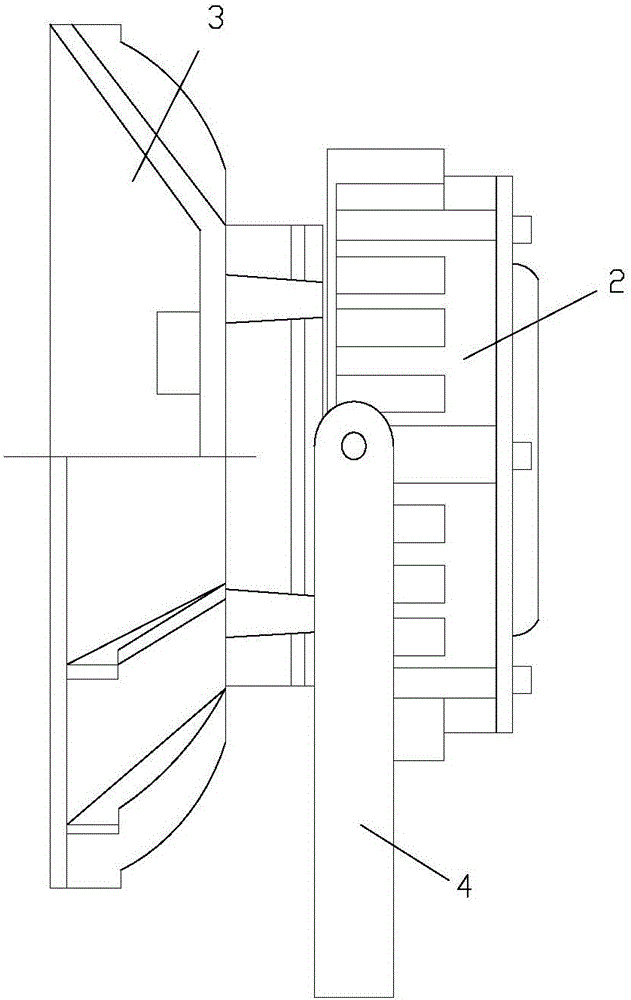 Heat dissipation structure of LED explosion-proof light