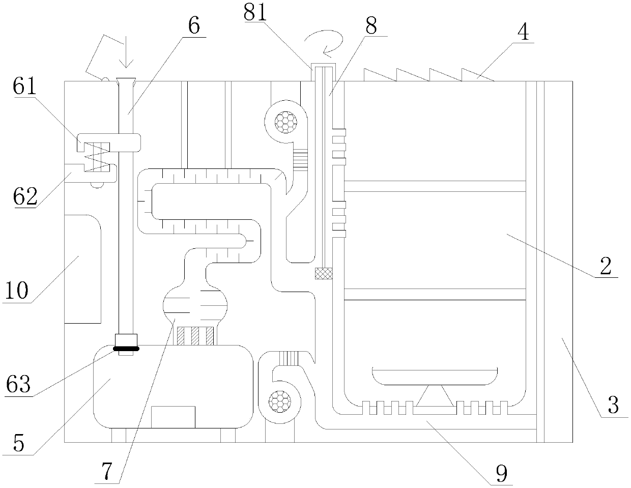 Steam oven with low power consumption