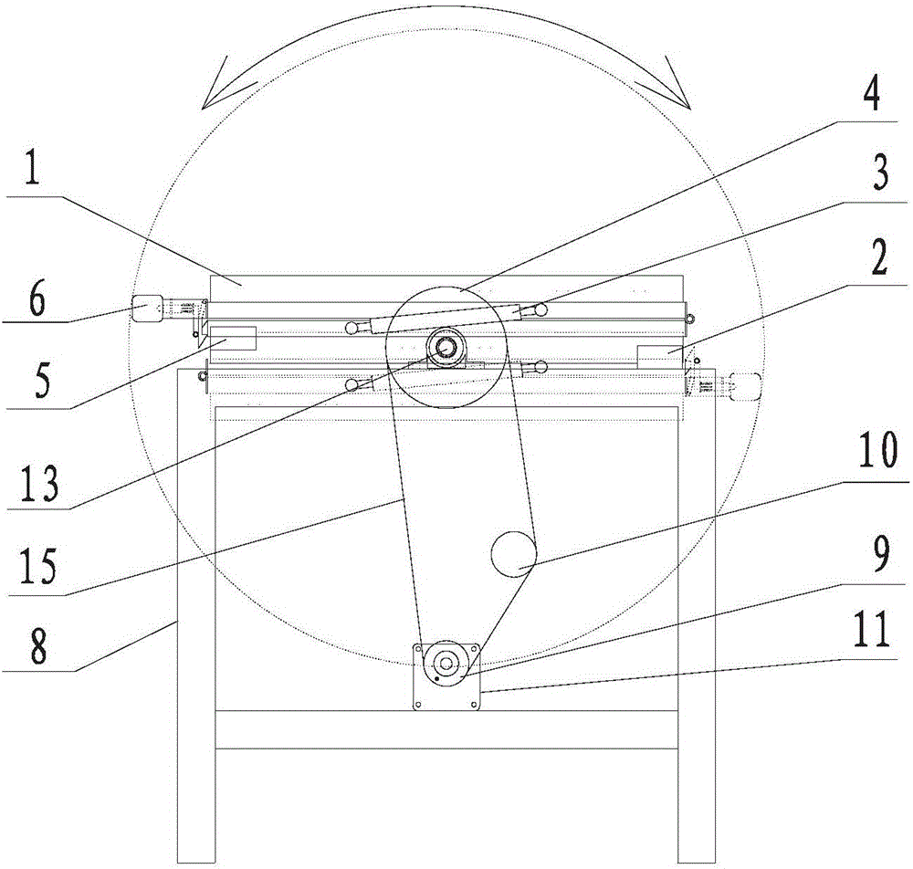 Full-automatic overturning type electric baking pan