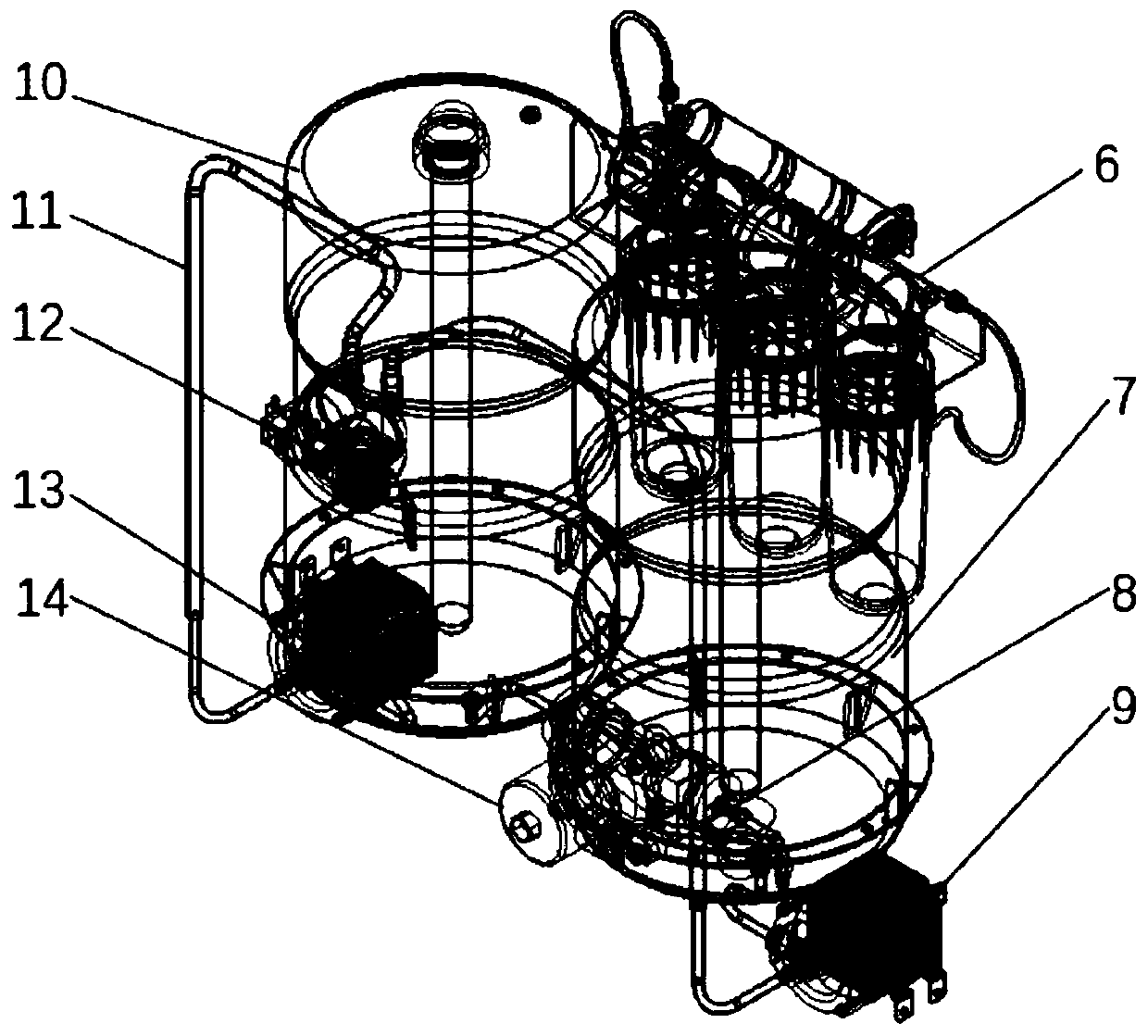 Water purifier based on synergistic effect of ultrasonic cavitation and photocatalysis