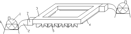 Top water-soluble air blowing device