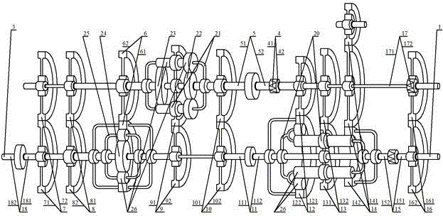 Compound type fluid coupling with auxiliary chamber on the sell and starter