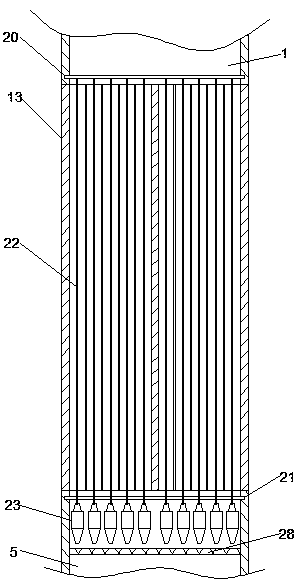 Tail gas treatment device for low-temperature garbage disposal equipment and low-temperature garbage disposal equipment