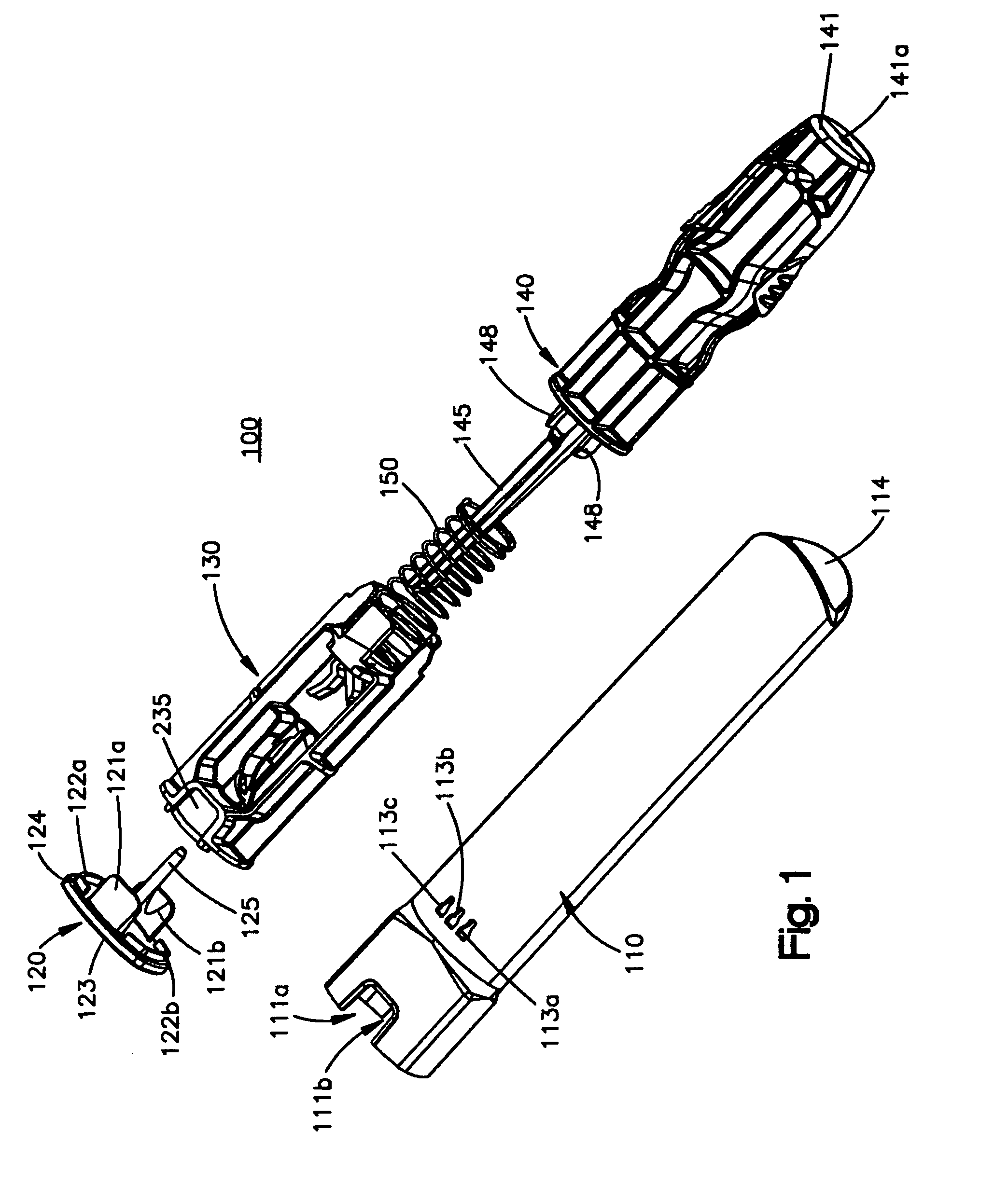 Training device for an automatic injector