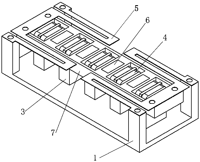 Electromagnetic vibration power supply method based on folding cantilever beam