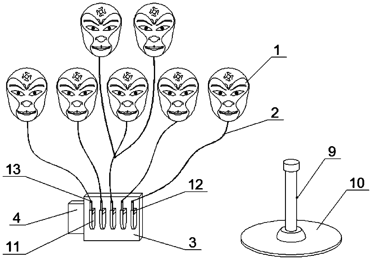 Automatic face changing device