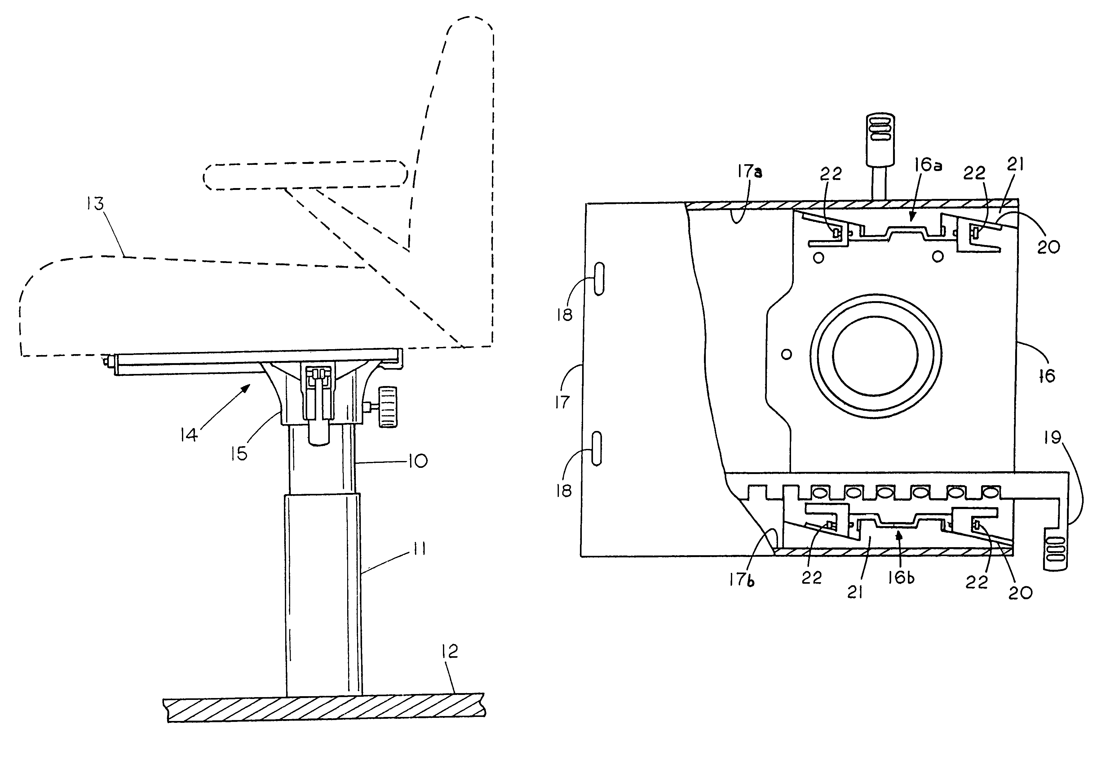 Stability of slidably adjustable boat accessory